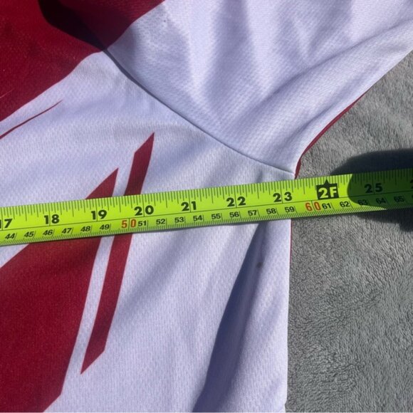 Fly Kinetic Red & White Dirt Bike/Motorcross/Trail Riding Perforated Jersey - Picture 5 of 10